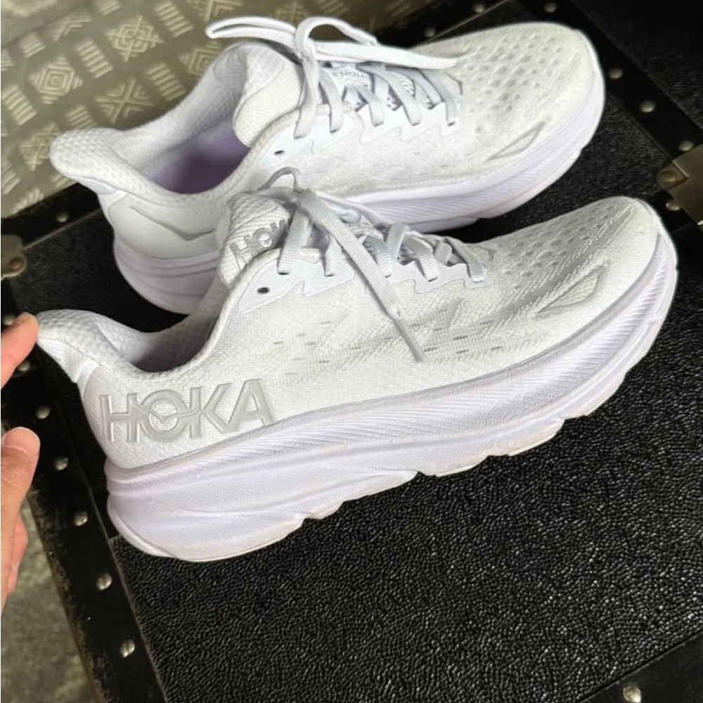 Hoka Women's All-White Athletic Shoes